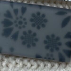 Necklace. Floral. Lobster claw, silver toned clasp. Black and gray. 11.5” long.